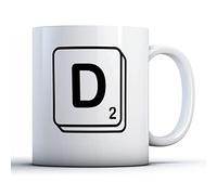 Finger prints - Tile Letter D - Game Board Gift Mug, Ceramic, 11fl.oz.