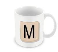 Finger prints - Tile Letter M - Game Board Gift Mug, Ceramic, 11fl.oz.