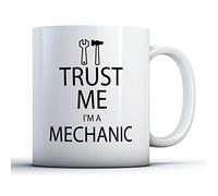 Finger prints - Trust Me I'm A Mechanic - Printed Mug, Ceramic, 11fl.oz.