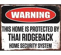 Finger prints Warning This Home Is Protected By Thai Ridgeback Home Security System Medium Metal Wall Plate