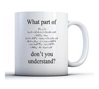Finger prints - What Part of Math Don't You Understand? - Printed Mug, Ceramic, 11fl.oz.