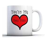 Finger prints - You're My Soul Mate - Romantic Gift Mug, Ceramic, 11fl.oz.