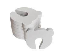 Finger Protectors for Doors, 6 Pieces Soft Bear Shape Anti-Pinch Sponge for Children, Door Stop, for Bathroom, Balcony, Kitchen, Home, Kindergarten and Kindergarten