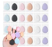 Finger Puff,Ttarxug Mini Makeup Puff,Makeup Sponges Individually Wrapped,Soft,Reusable, Eco-Friendly Makeup Applicators,Suitable for Foundation,Concealer,Eye Shadow,Beauty Makeup Tools (24 Pcs)
