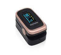 Finger Pulse Oximeter Fingertip Blood Oxygen Saturation Monitor SpO2 with OLED Display,Pulse Rate,Blood Perfusion Index,Respiratory Rate Monitor,Fit for Family Health Care,FDA/CE Approved (Black)
