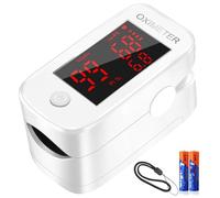 Finger Pulse Oximeter UK NHS,，Blood Oxygen Saturation Monitor Meter Accurate SpO2，Oximeters Fingertip Portable Oximetry for Athletes Adults Kids with Lanyard (1 Pack)
