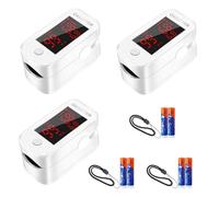 Finger Pulse Oximeter UK NHS,，Blood Oxygen Saturation Monitor Meter Accurate SpO2，Oximeters Fingertip Portable Oximetry for Athletes Adults Kids with Lanyard (3 Pack)