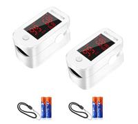 Finger Pulse Oximeter UK NHS,，Blood Oxygen Saturation Monitor Meter Accurate SpO2，Oximeters Fingertip Portable Oximetry for Athletes Adults Kids with Lanyard (2 Pack)