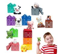 Finger Puppet,Cute Squeezable Educational Toy - Farm Animal Barn Finger Puppets,for Children Birthday Christmas New Year Preschool Kindergarten