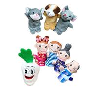 Finger Puppet Set | 8 Piece Farm Educational Puppets for Learning Aids Storytelling, Sensory Stimulating Educational Tool Inclusive Education