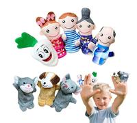 Finger Puppet Set, Storytime Storytelling Finger Animal Puppets | Toddler Reading Educational Prop for Role Playing Preschool Classroom