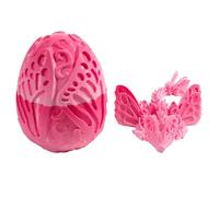 Finger Puppets 3D Printed In Egg Articulated Crystal With Egg Home Executive Desk Toys 11CM Punching Bag Hook (One Size)
