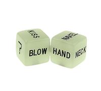 Finger Puppets Dice Set For Adults Games Your Anniversary Or Valentine's Day With Our Funny Couples Dice Glow In The Dark Encourages Spontaneity And Laughter Things for The Kitchen (Green, 1.6x1.6)