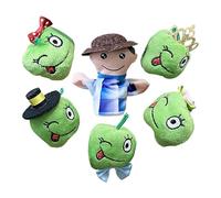 Finger Puppets, Farmer Fruits Plush Puppets, Interactive Plush Dolls Performance Props, Developmental Learning Toys for Toddler Kids