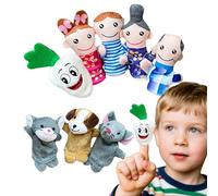 Finger Puppets Game for Story Time, 8 Pieces for Telling Stories Reading Accessory Puppets Toy, Sensory Toys Reading for Travel and Preschool Entertainment