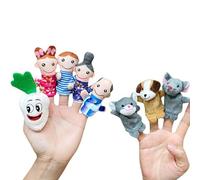 Finger Puppets Set - 8 Pieces Educational Puppets for Stories | Child Imagination Development Educational Help