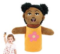 Finger Puppets Toys, Plush Character Figures, 11x3x3cm African Storytelling Dolls Set, Interactive Learning Play, Kids Reading Prop Toy, Education Aid, Imagination Play, Boys Girls Gift Use