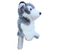 Finger Puppets Wolf Toy Hand Puppet Animal Doll for Early Education Parent-Child Interaction in Kindergarten Enrich (Grey, One Size)
