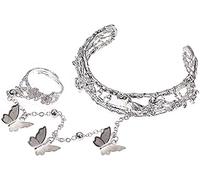 Finger ring bracelet silver bracelet ring Hand Chain Everyday Jewelry For Women And Teen Girls