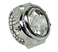 Finger Ring Clock, Basket Ring Watches, Creative Novelty Bling Watches, Adjustable Jewelry Finger for Women Men