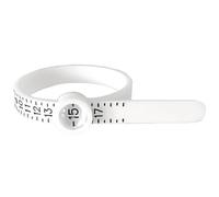 Finger Ring Sizer - Magnified Window Reading, US Size 1 To 17 + Ring Measuring Tool, Accurate Sizing Gauge Equipment, Reusable PP Plastiic + Measure Ruler | Finger Gauge + For + Jewelers & Couples
