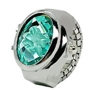 Finger Ring Watch, Vintage Adjustable Finger Clock Jewelry Novelty Timepiece Bling Accessory, for Women Men Fashion Party Costume Gift Creative Wearable Mini Watch Ring Use