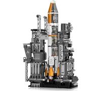 Finger Rock City Technik Rocket Launch Ramp Building Blocks, 2166 Pieces Space Rocket Launcher Space Capsule Toy High 53 cm, Creative Gifts for Teenagers Adults Collectors