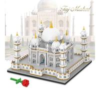 Finger Rock Micro Building Blocks Architecture Taj Mahal Model Kit, 4036 Pieces World Famous Architecture Decoration Model, Ideas Gift for Adults Teen Collectors