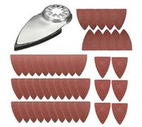 Finger Sanding Pad, Oscillating Multi Tool Finger Sanding Pads Accessories Kits, Oscillating Saw Sanding Kit Triangle Sanding Pad Polishing Finger Sandpaper Set