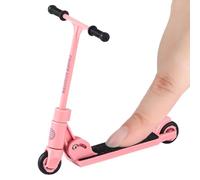 Finger Scooter Foldable - Toy Set for Stunt Training | Alloy Metal Frame with Adjustable Handlebars, Mini Workstation Gameplay Accessory, Portable Fingerboard Skill Practice 3.35x2.36x3.35 in