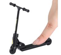 Finger Scooter Foldable - Toy Set for Stunt Training | Alloy Metal Frame with Adjustable Handlebars, Mini Workstation Gameplay Accessory, Portable Fingerboard Skill Practice 3.35x2.36x3.35 in