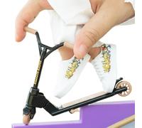 Finger Scooter, Mini Two-Wheel Fingertip Game, 4.13 inches, Durable Alloy Build, Realistic Movement Action, Interactive Desk Skill Trainer for Party Favors, Teens Family Youth Play