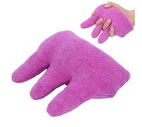 Finger Separator Cushion with Elastic Band, Hand Exercise Pad | terrycloth finger spreader, elastic strap grip pad, hand contracture relief for elderly stroke patients, portable tool