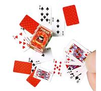 Finger Sized Mini Poker Cards - 54 Sheet Desktop, Board Game Portable Interactive Deck, Novelty Travel Set | Engaging Leisure For Grandparent Family Youth Adults Stocking Stuffer Leisure Hobby