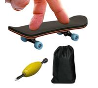 Finger Skate Board - 5 Ply Maple Wood with Fully Enclosed Bearings | Professional Mini Skateboard, Anti-Slip PU Mat, Fingertip Sports Toy for Office Desk & Dorm Decor