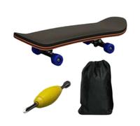 Finger Skate Board - 5 Ply Maple Wood with Fully Enclosed Bearings | Professional Mini Skateboard, Anti-Slip PU Mat, Fingertip Sports Toy for Office Desk & Dorm Decor
