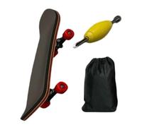 Finger Skate Board - Closed Bearing, Portable Wooden Game Accessory, Professional Quality Miniature Sports Deck, Non-Slip PU Padded Surfaces | Decoration