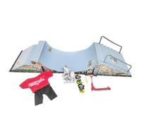 Finger Skateboard Ramp Toy - Skating Board Playset Finger Scooter Set | Mini Skãtepark Hand Skateboard Fingerboard | Portable Indoor Play Equipment For Party Travel Kids Gift Complete Ramp