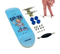 Finger Skateboard Set | Maple WooFinger Skateboards - Naturad Finger Skateboard Mini Scooter Low Noise Delicate Textures | Indoor-Outdoor Key Toy for Tabletops, Desktops, Sofas,