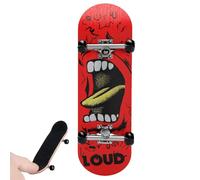 Finger Skateboard - Wooden Fingerboard Skateboard Toys | Educational Tiny Finger Boards For Girls Boys Aldults Novelty Present For Tricks Training, Office Stress & Party Favors With Portable