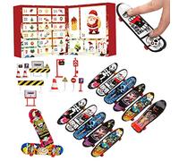 Finger Skateboards Advent Calendar 2024 | Fingerboard Fidget Toy Advent Calendar 2024 | 24 Days Fingerboards Countdown to Christmas Calendars for Kids | Minis Skateboards Girls Finger