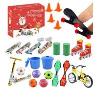 Finger Skateboards Advent Calendar | 24 Days Christmas Countdown Calendar With Finger Toys | Finger Skateboard Toys Set | Fingerboard Fidget Advent Calendar For Kids