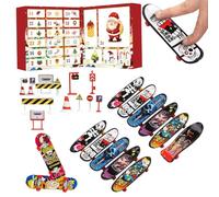Finger Skateboards Advent Calendars 2025, Mini Fingerboard Fidget Toy For Kids, 24 Days Christmas Countdown Calendar, Christmas Finger Board Skate Advent Calendar For Kids, For Boys Girls
