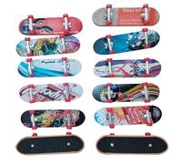 Finger Skateboards - Handboard Trick Set, Pocket Skate Toy, Custom Deck Collection | Professional Stunt Practice, Realistic Fingertip Skill Trainer Kids Entertainment Events