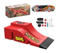 Finger Skateboards Ultimate Ramps Set | DIY Build Your Own Skate Park Kit with Mini Skateboard & Ramp | Cool Fingerboard Toys for Kids Adults Boys Girls Ages 6+