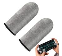 Finger Sleeve - Touchscreen Breathable Thumb Protectors | Games Phone Finger Sleeve | Finger Sleeves | Game Finger Sleeve | Anti-Slip Silver Fiber Cots Protector | Finger Sleeve for Women, Men