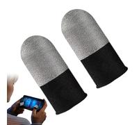 Finger Sleeve - Touchscreen Breathable Thumb Protectors | Games Phone Finger Sleeve | Finger Sleeves | Game Finger Sleeve | Anti-Slip Silver Fiber Cots Protector | Finger Sleeve for Women, Men