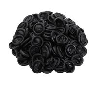 Finger Sleeves 100PCS Non-Slip Disposable Nail Art Tool Finger Cover Cots Fingertips Protector Gloves Rubber(Black)