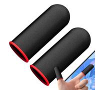 Finger Sleeves - Silver Fiber Touch Covers, Breathable Anti Sweat Thumb Gloves | Lightweight Game Finger Sleeves, Seamless Finger Covers For Mobile Phone Games, Enhanced Sensitivity For Gamers