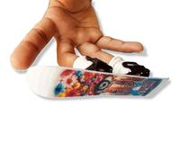Finger Sliders Premier Mini Snowboard Fun Finger Snowboarding Model La Bella Boardwith Bindings for Fingerboard Tricks Gift Snowboarder Decor (White Snowboard with Black bindings)